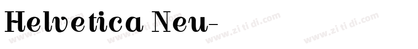 Helvetica Neu字体转换